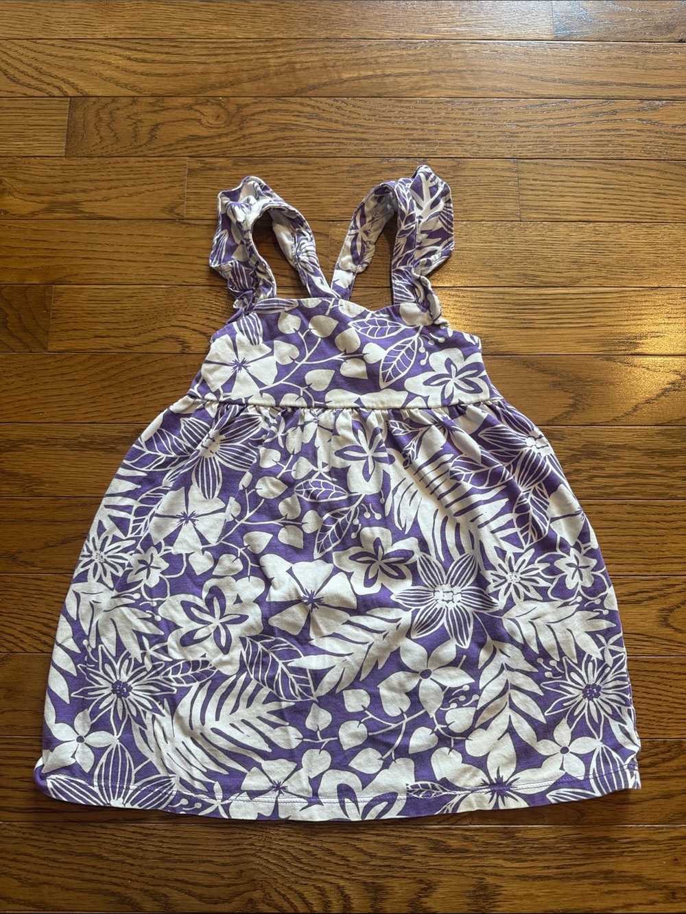 TEA Purple Floral Sundress for Girls - Brand